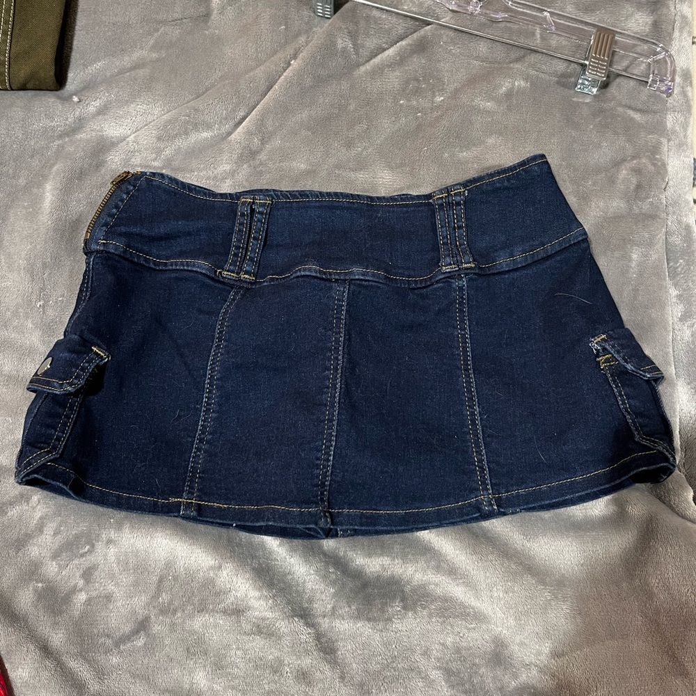 Super Mini Denim Skort